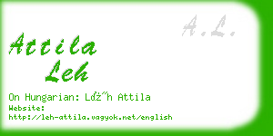 attila leh business card